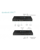 DYNABOOK USB-C™ Dock With 1 HDMI , 4 USB and 1 SD Card Inputs In Black Color