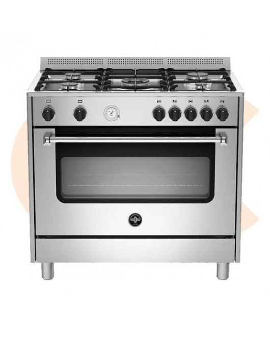 LA GERMANIA Freestanding Cooker 90 x 60, 5 Gas Burners, Stainless AMS95C81CXS/20