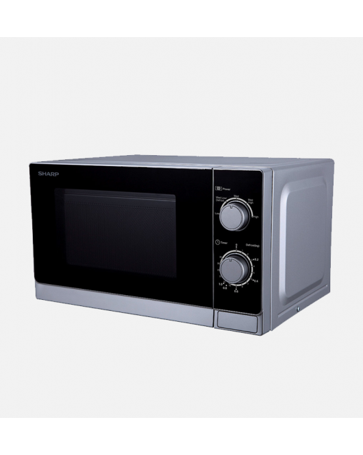 (SHARP Microwave Solo 20 Litre, 800 Watt in Silver Color R-20CR(S