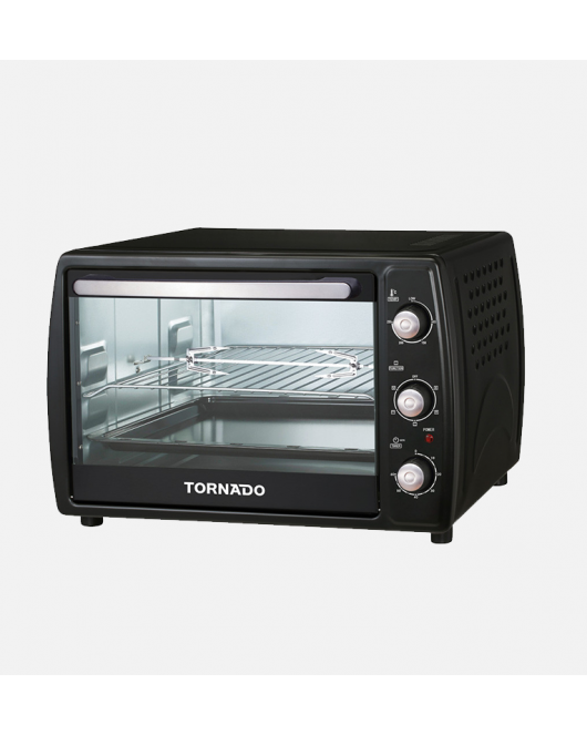 TORNADO Electric Oven 45 litre , 1800 Watt in Black Color With Grill and Fan EOY-Z45BAE-BK