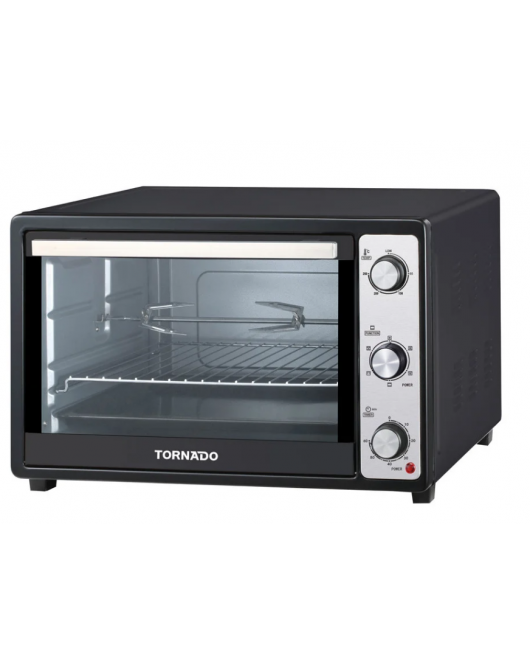 TORNADO Electric Oven 48 litre, 1800 Watt in Black Color With Grill and Fan TEO-48DGE(K)