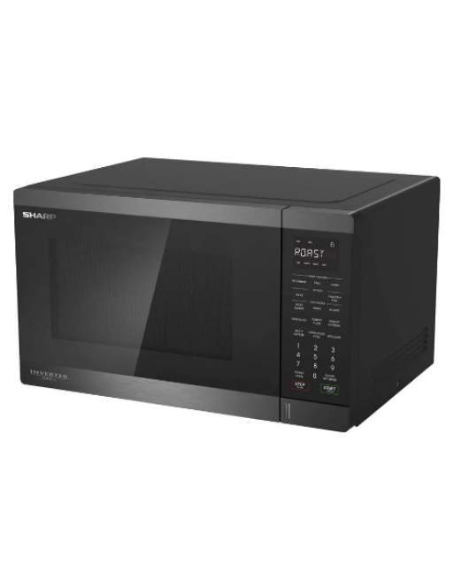 SHARP Microwave Inverter Grill 34 Litre, 1100 Watt in Black Color With Grill and 11 Cooking Menus R-34GRI-BS2