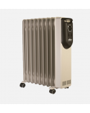HELLER Oil Heater 9 Fins, 2000 Watt For 10 meter In Beige Color with 3 Heating Settings MAV 2009