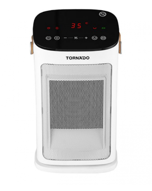 TORNADO Ceramic Heater, 2000 Watt, 12 meter, White TPH-2000T