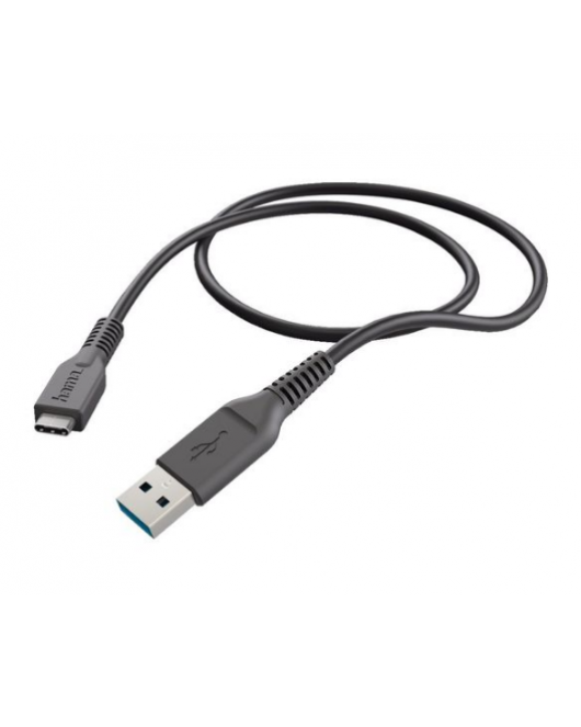 HAMA Charging/Data Cable, USB Type-C - USB3.1 A Plug, 1m, Black HAMA178395