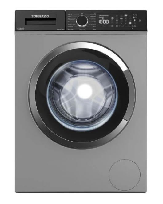 TORNADO Washing Machine Fully Automatic 8 Kg, Silver TWV-FN812SLOA