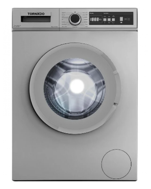 TORNADO Washing Machine Fully Automatic 6 Kg, Silver TWV-FN68SLOA
