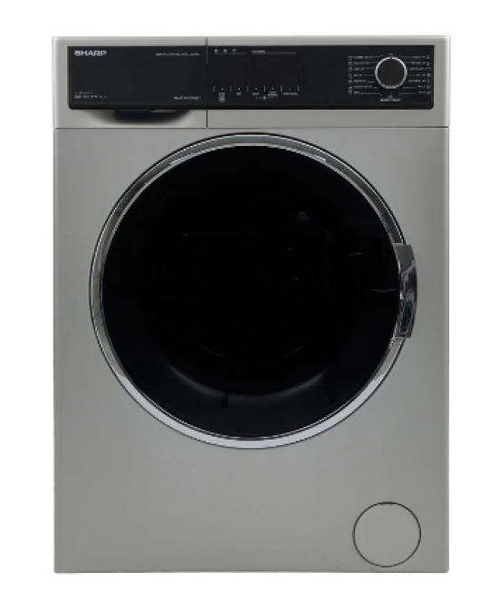 SHARP Washing Machine Fully Automatic 9 Kg, Silver ES-FP914CXE-S