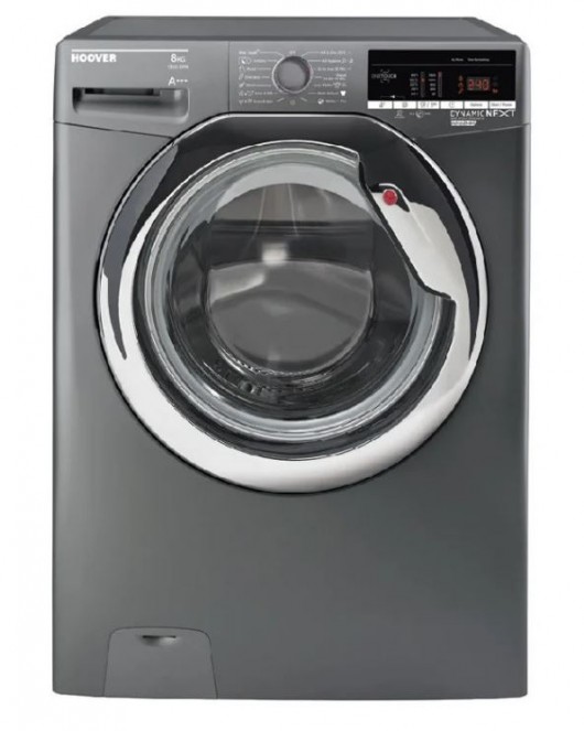 HOOVER Washing Machine Fully Automatic 8 Kg In Silver Color DXOA38AC3R-ELA
