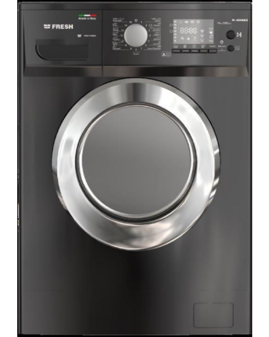 Fresh Washing Machine 10 kg FFM10-D1200BCK - Italian made