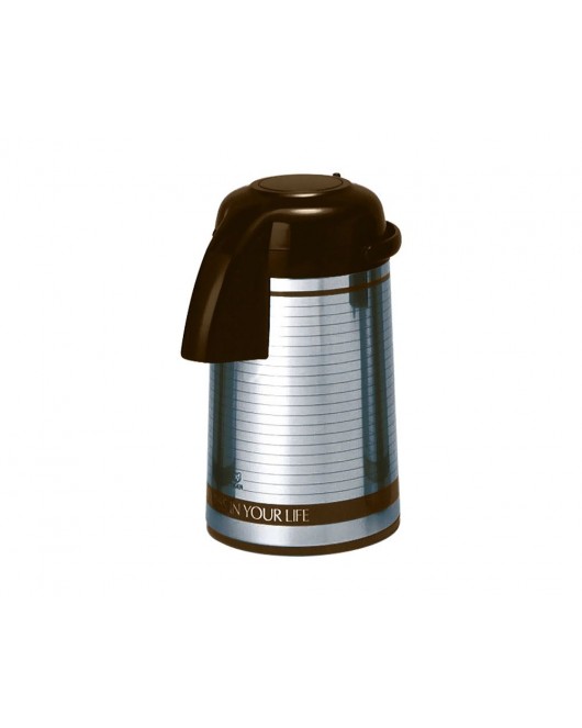 TIGER Stainless Steel Thermos 3 Litre Capacity, In Stainless x Brown Color PNM-B30S