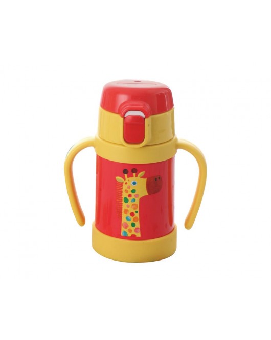 TIGER Stainless Steel Thermal Bottle 0.28 Litre Capacity, In Red x Yellow Color MCK-A280