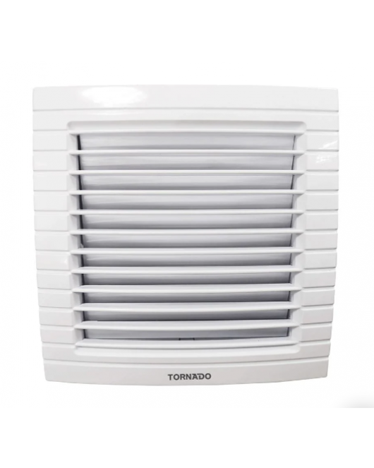 TORNADO Glass Ventilating Fan 15 x 15 cm, Privacy Grid, White TVG-15QW