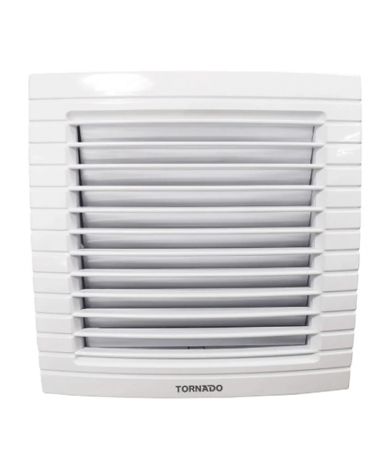 TORNADO Glass Ventilating Fan 10 x 10 cm, Privacy Grid, White TVG-10QW