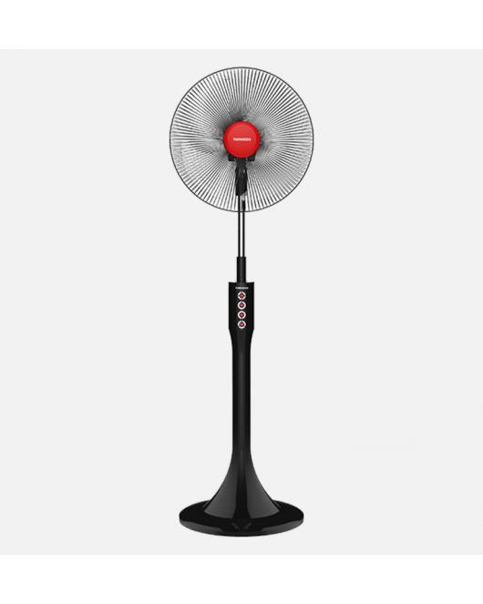TORNADO Stand Fan 16 Inch With 4 Plastic Blades and 3 Speeds In Black Color EFS-111T