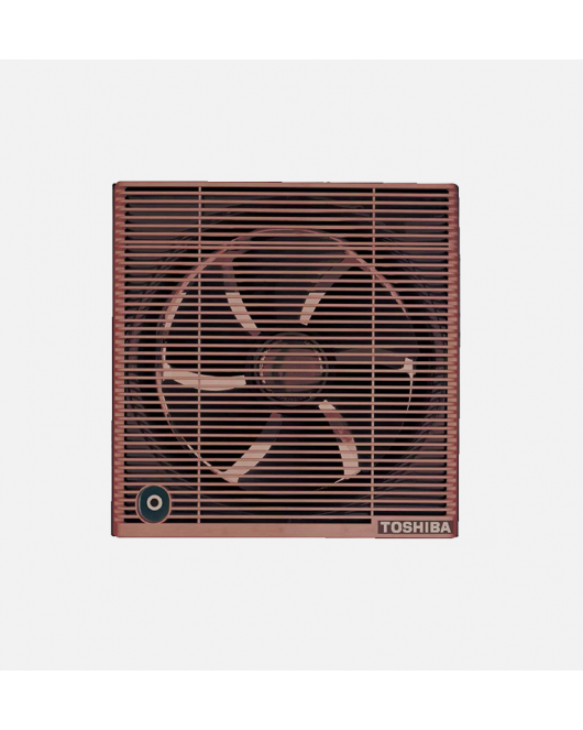 TOSHIBA Bathroom Ventilating Fan 30cm x 30cm In Brown Or Off White Color With Privacy Grid VRH30S1