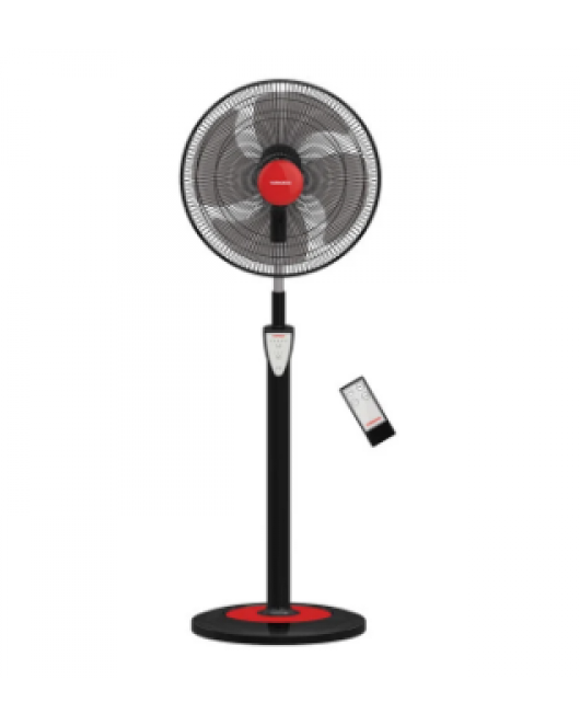 TORNADO Stand Fan 18 Inch With 4 Plastic Blades and Remote Control In Black Color EFS-95SR