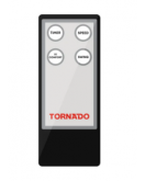 TORNADO Stand Fan 18 Inch With 4 Plastic Blades and Remote Control In Black Color EFS-95SR