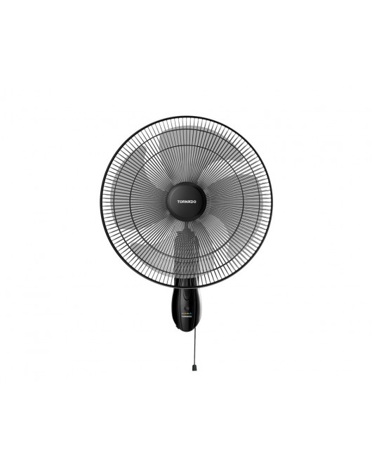 TORNADO Wall Fan 18 Inch With 4 Plastic Blades and 3 Speeds In Black Color TWF-18
