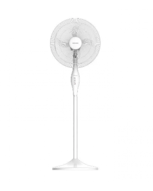 TORNADO Stand Fan 16 Inch With 4 Plastic Blades and 3 Speeds In White Color TSF-16WW