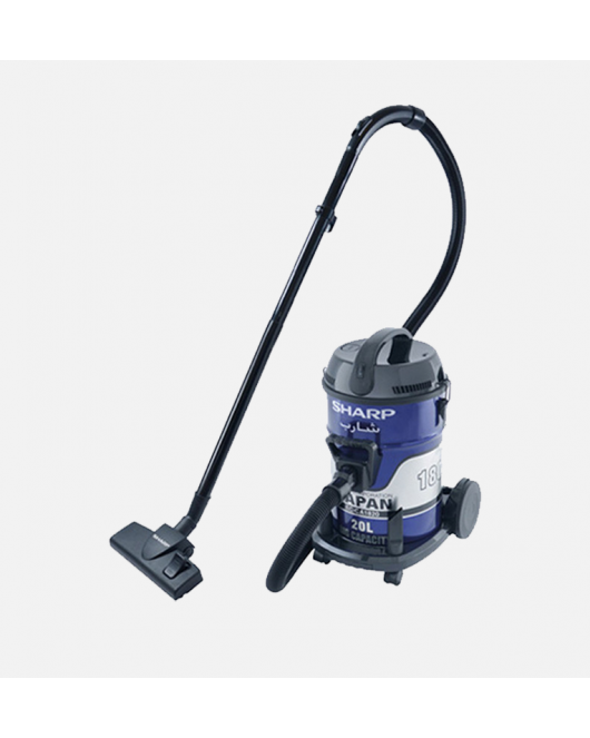 SHARP Pail Can Vacuum Cleaner 1800 Watt In Blue Color With Cloth Filter EC-CA1820-X