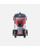 SHARP Pail Can Vacuum Cleaner 2100 Watt In Red Color With Cloth Filter EC-CA2121-X
