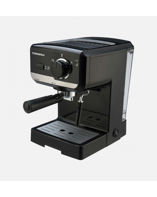 TORNADO Manual Espresso Coffee Machine 15 Bar 1.7 Liter, 960-1140 Watt in Black Color TCM-11415-B