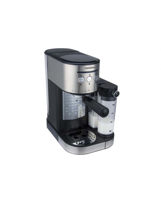 TORNADO Automatic Espresso Coffee Machine 15 Bar 1.2 Liter, 1230-1470 Watt in Black x Stainless Color TCM-14125