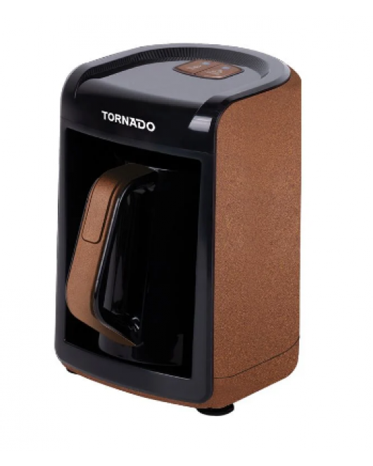 TORNADO Automatic Turkish Coffee With Milk Maker 280ml, 535 Watt, Brown TCME-100-MILK