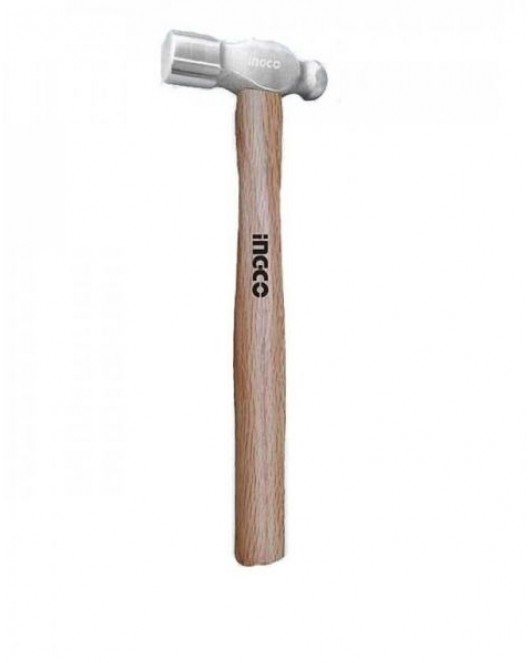 Hammer with egg 750 grams, wooden hand from ingco