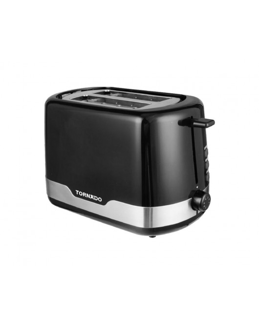 TORNADO Toaster 2 Slices , 850 Watt In Black Color TT-852-B