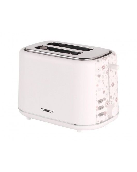 TORNADO Toaster 2 Slices , 720-850 Watt In White Color TT-852-C
