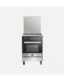 LA GERMANIA Freestanding Cooker 60 x 60 cm 4 Gas Burners In Stainless x Black Color 6M80G4A1X4AWW