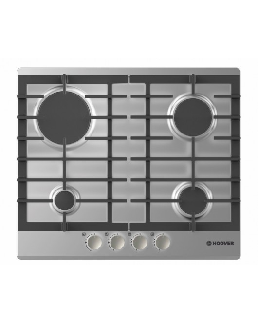 HOOVER Built-In Hob 60 x 60 cm 4 Gas Burners In Stainless Steel Color HGH64SCEX