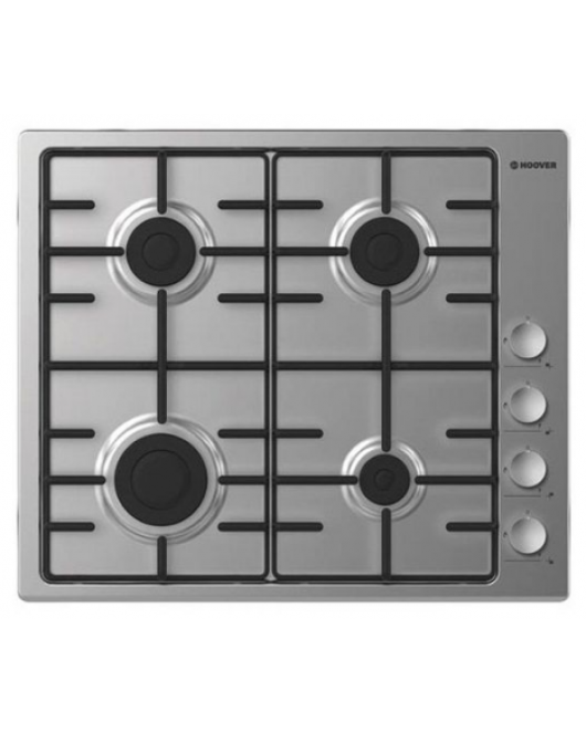 HOOVER Built-In Hob 60 x 60 cm 4 Gas Burners In Stainless Steel Color HHW6LCXEGY