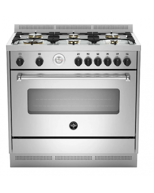 LA GERMANIA Freestanding Cooker 90 x 60, 6 Gas Burners, Stainless AMS96C81AX/20