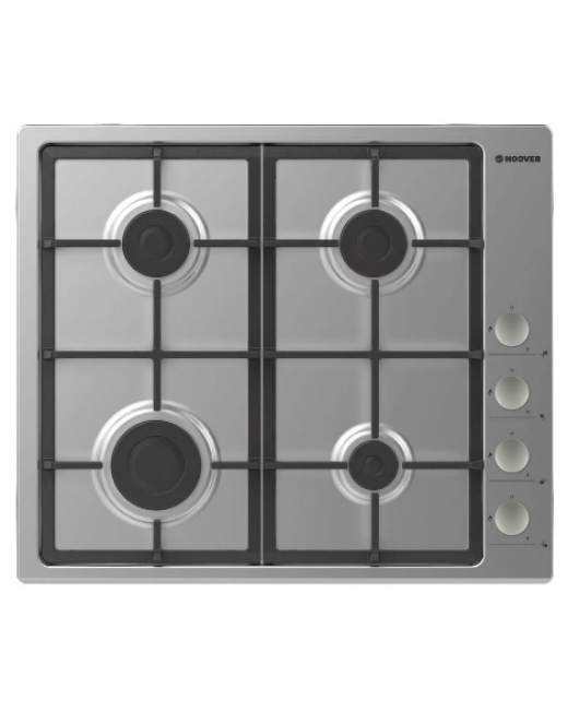 HOOVER Built-In Hob 60 x 60, 4 Gas Burners, Stainless HHG6LSX-EGY