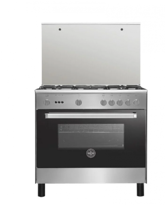 LA GERMANIA Freestanding Cooker 90 x 60 cm 5 Gas Burners In Stainless Steel Color 9C103RC1X41WW