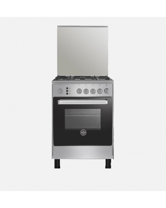 LA GERMANIA Freestanding Cooker 60 x 60 cm 4 Gas Burners In Stainless x Black Color 6C40GRB1X4AWW
