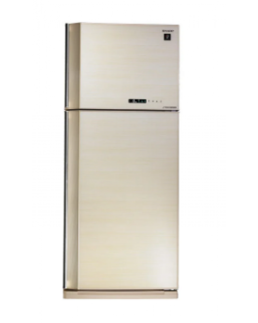 SHARP Refrigerator Inverter Digital No Frost 450 Liter , 2 Glass Doors In Beige Color SJ-GV58A(BE)