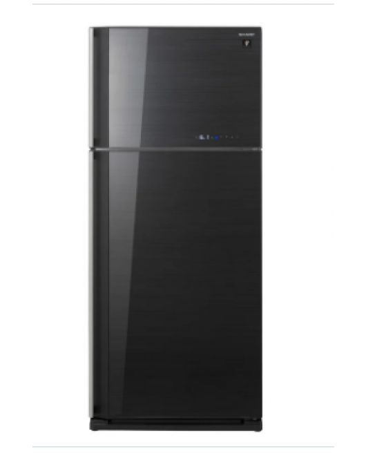 SHARP Refrigerator Inverter Digital No Frost 450 Liter , 2 Glass Doors In Black Color SJ-GV58A(BK)