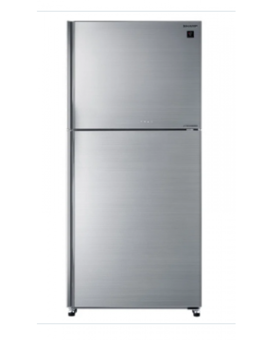 SHARP Refrigerator Inverter Digital No Frost 450 Liter , 2 Glass Doors In Silver Color SJ-GV58G-SL