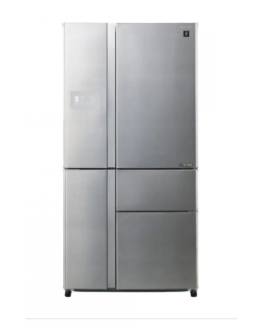  SHARP Refrigerator Inverter Digital Advanced No Frost 660 Liter , 5 Doors In Stainless Color SJ-FP910N-SS