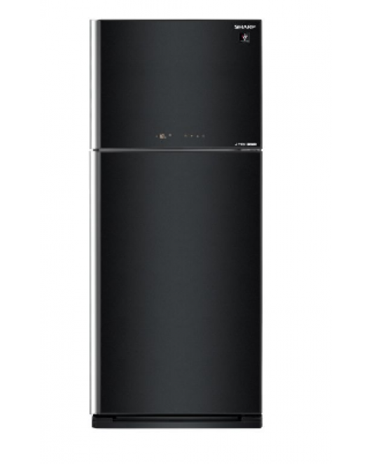SHARP Refrigerator Inverter Digital No Frost 450 Liter , 2 Glass Doors In Black Color SJ-GV58G-BK