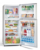 TOSHIBA Refrigerator No Frost 355 Liter, 2 Doors In Silver Color With Long handle GR-EF40P-H-S