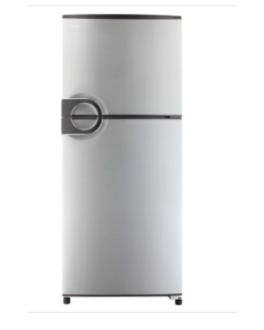 TOSHIBA Refrigerator No Frost 355 Liter, 2 Doors In Silver Color With Circular handle GR-EF40P-J-S