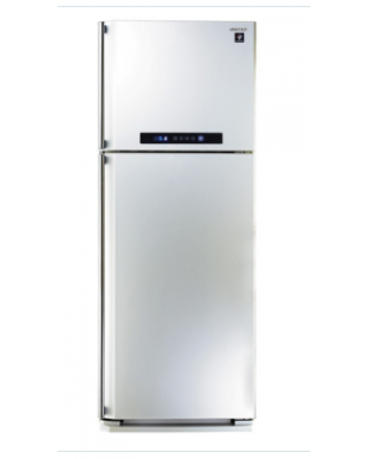  SHARP Refrigerator Digital No Frost 385 Liter , 2 Doors In White Color With Plasmacluster SJ-PC48A(W)