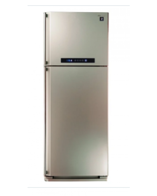 SHARP Refrigerator Digital No Frost 450 Liter, 2 Doors In Champagne Color With Plasmacluster SJ-PC58A(CH)