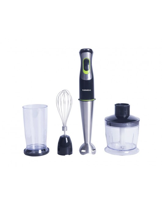TORNADO Hand Blender 400 Watt With Stainless Steel Whisk In Black Color THB-400CH