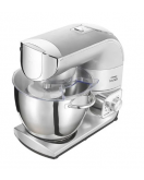 TORNADO Kitchen Machine 1200 Watt with 5 Liter Stainless Steel Bowl, 1.5 Liter Glass Blender and Meat Grinder TKM-1200MBS